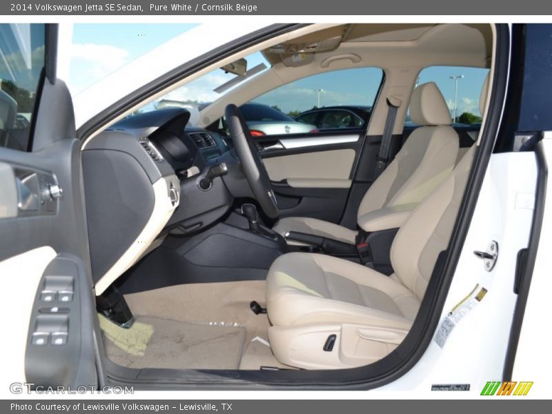 Pure White / Cornsilk Beige 2014 Volkswagen Jetta SE Sedan