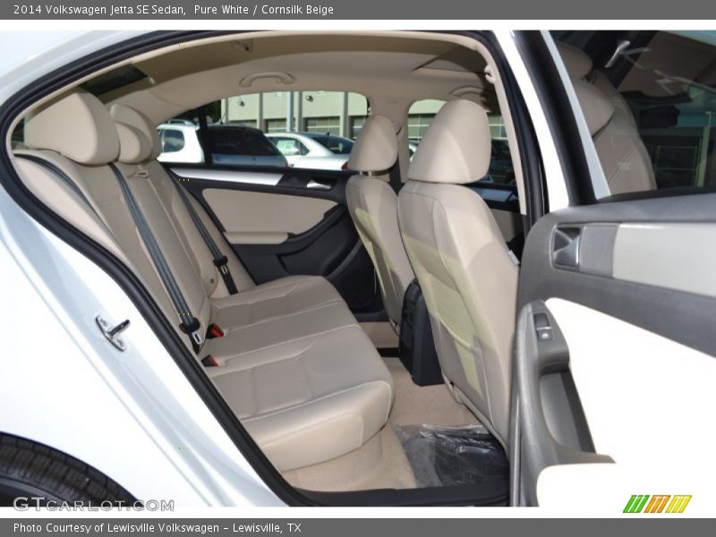 Pure White / Cornsilk Beige 2014 Volkswagen Jetta SE Sedan
