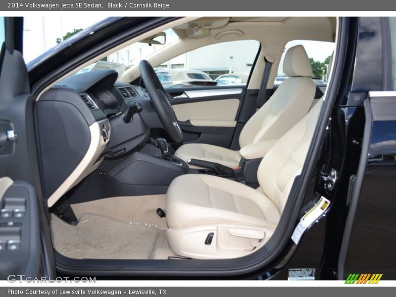 Black / Cornsilk Beige 2014 Volkswagen Jetta SE Sedan