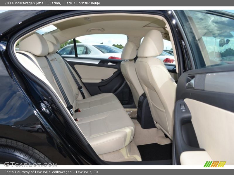 Black / Cornsilk Beige 2014 Volkswagen Jetta SE Sedan