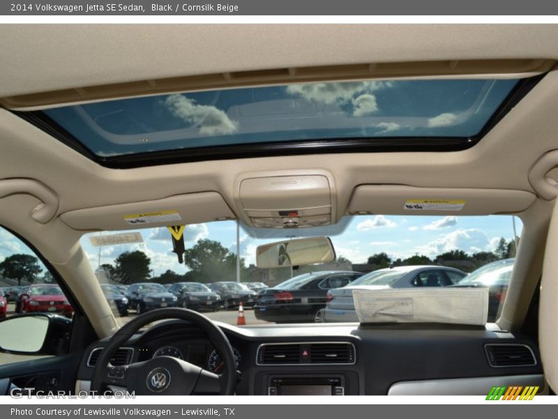 Black / Cornsilk Beige 2014 Volkswagen Jetta SE Sedan