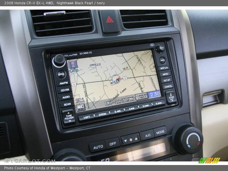 Nighthawk Black Pearl / Ivory 2008 Honda CR-V EX-L 4WD