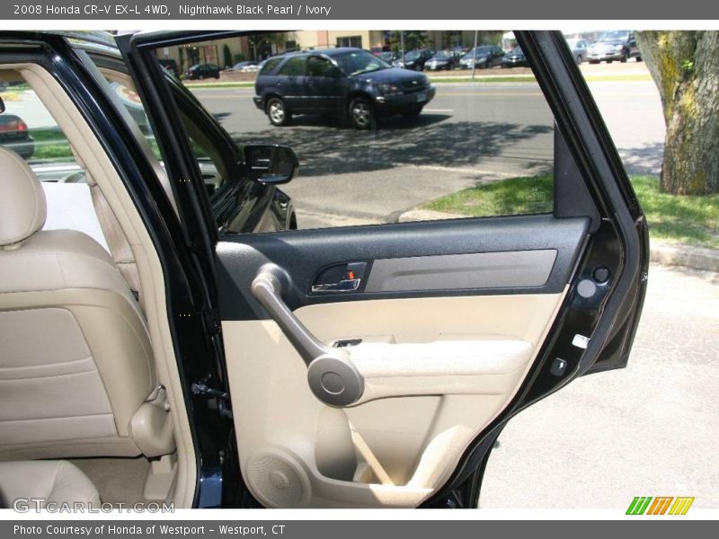 Nighthawk Black Pearl / Ivory 2008 Honda CR-V EX-L 4WD