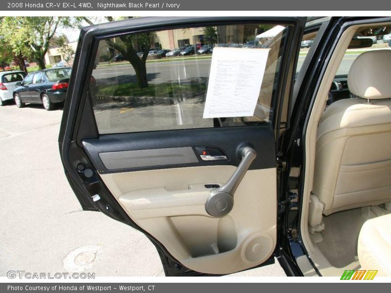 Nighthawk Black Pearl / Ivory 2008 Honda CR-V EX-L 4WD
