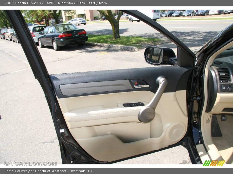 Nighthawk Black Pearl / Ivory 2008 Honda CR-V EX-L 4WD