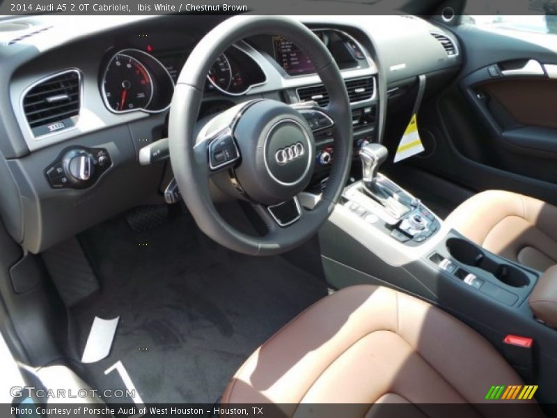 Ibis White / Chestnut Brown 2014 Audi A5 2.0T Cabriolet