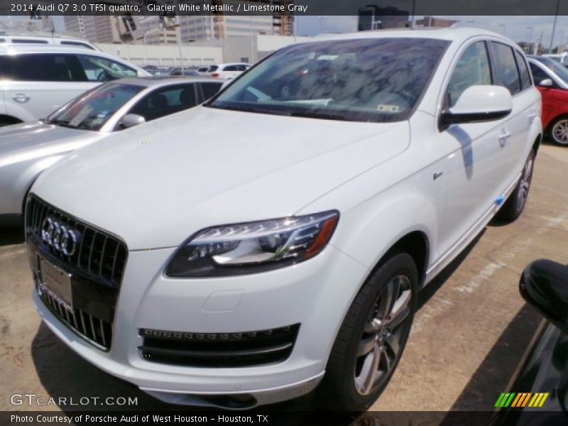 Glacier White Metallic / Limestone Gray 2014 Audi Q7 3.0 TFSI quattro