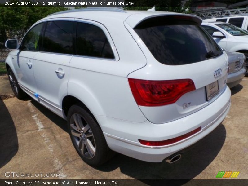 Glacier White Metallic / Limestone Gray 2014 Audi Q7 3.0 TFSI quattro