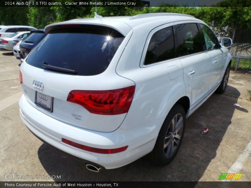 Glacier White Metallic / Limestone Gray 2014 Audi Q7 3.0 TFSI quattro