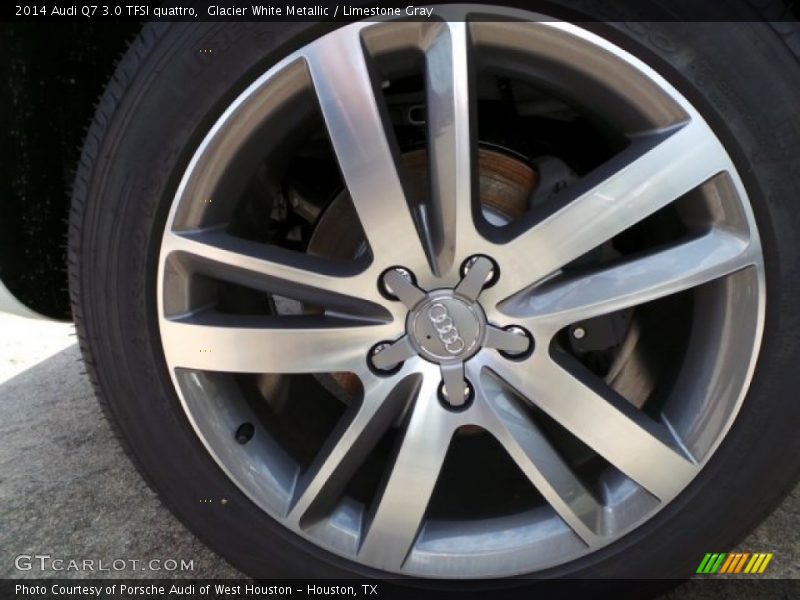 Glacier White Metallic / Limestone Gray 2014 Audi Q7 3.0 TFSI quattro