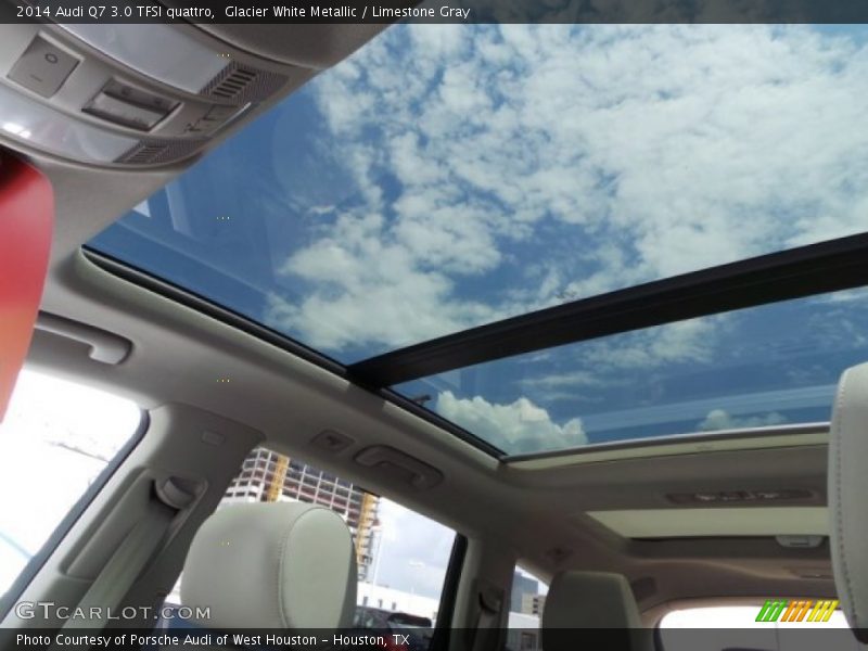 Glacier White Metallic / Limestone Gray 2014 Audi Q7 3.0 TFSI quattro