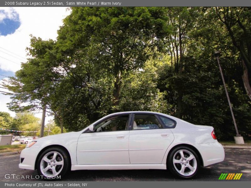 Satin White Pearl / Warm Ivory 2008 Subaru Legacy 2.5i Sedan