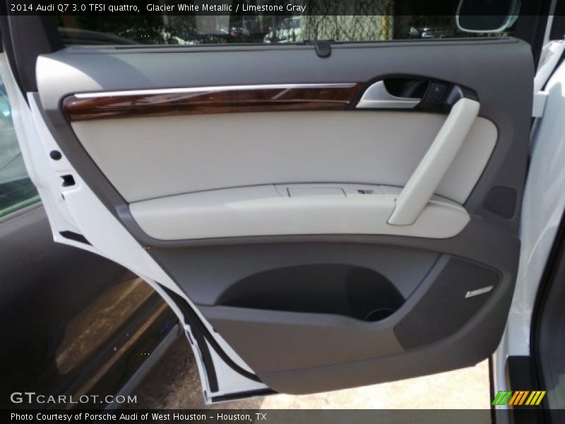 Glacier White Metallic / Limestone Gray 2014 Audi Q7 3.0 TFSI quattro