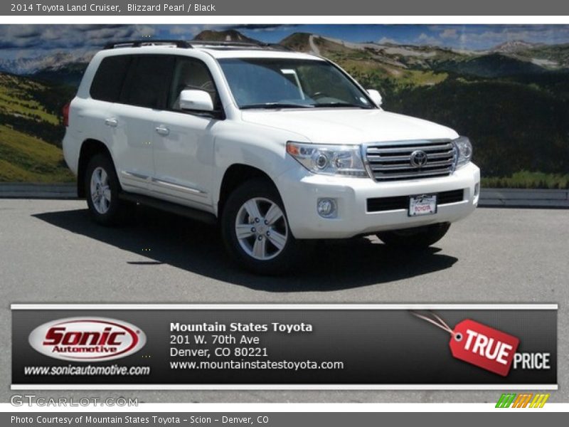 Blizzard Pearl / Black 2014 Toyota Land Cruiser