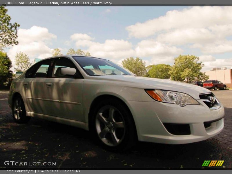 Satin White Pearl / Warm Ivory 2008 Subaru Legacy 2.5i Sedan