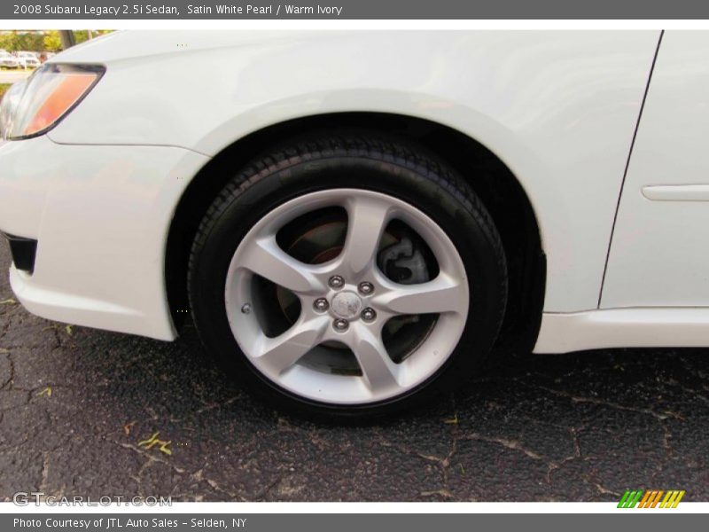 Satin White Pearl / Warm Ivory 2008 Subaru Legacy 2.5i Sedan