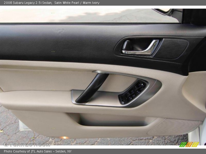 Satin White Pearl / Warm Ivory 2008 Subaru Legacy 2.5i Sedan
