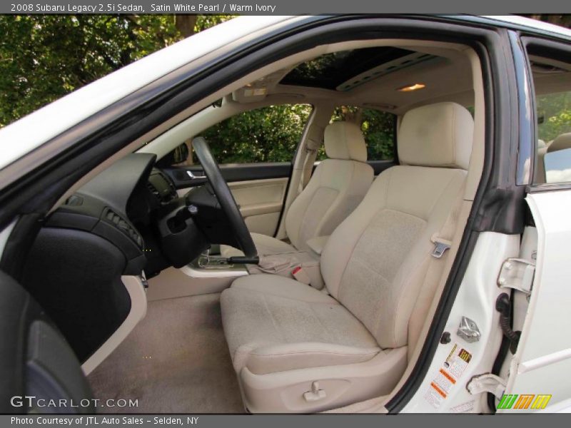 Satin White Pearl / Warm Ivory 2008 Subaru Legacy 2.5i Sedan