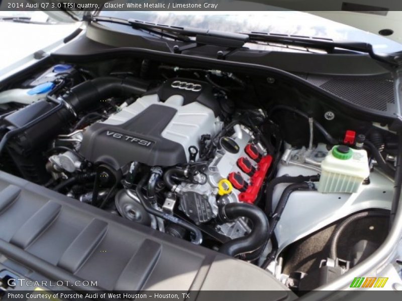 Glacier White Metallic / Limestone Gray 2014 Audi Q7 3.0 TFSI quattro