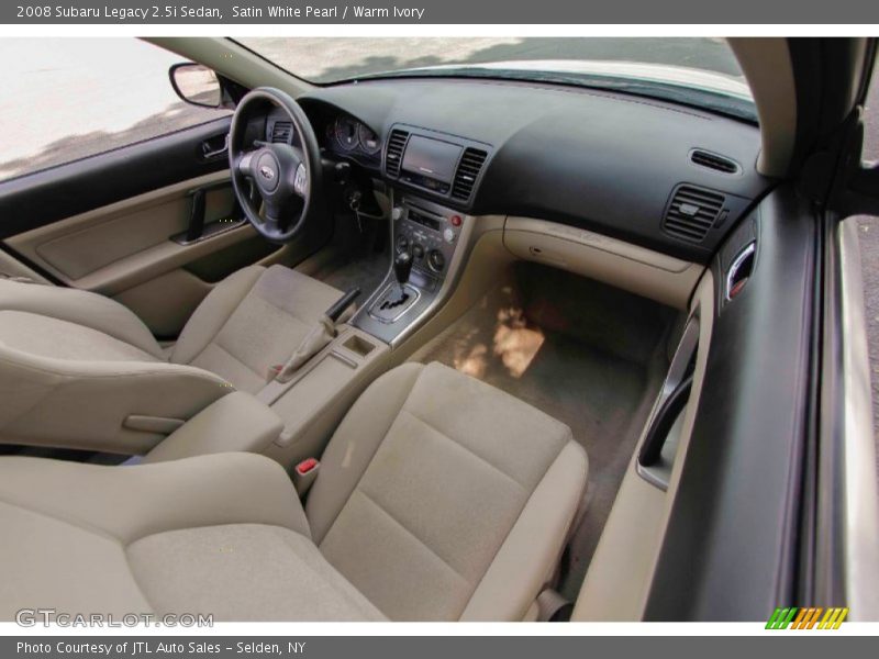 Satin White Pearl / Warm Ivory 2008 Subaru Legacy 2.5i Sedan