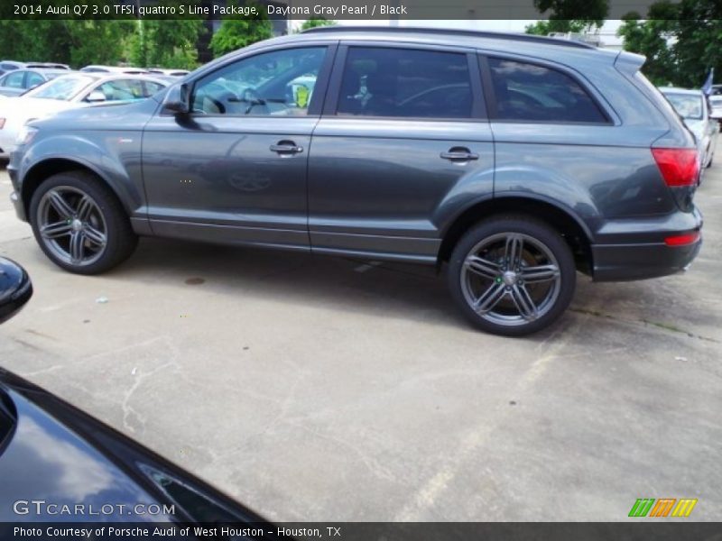 Daytona Gray Pearl / Black 2014 Audi Q7 3.0 TFSI quattro S Line Package