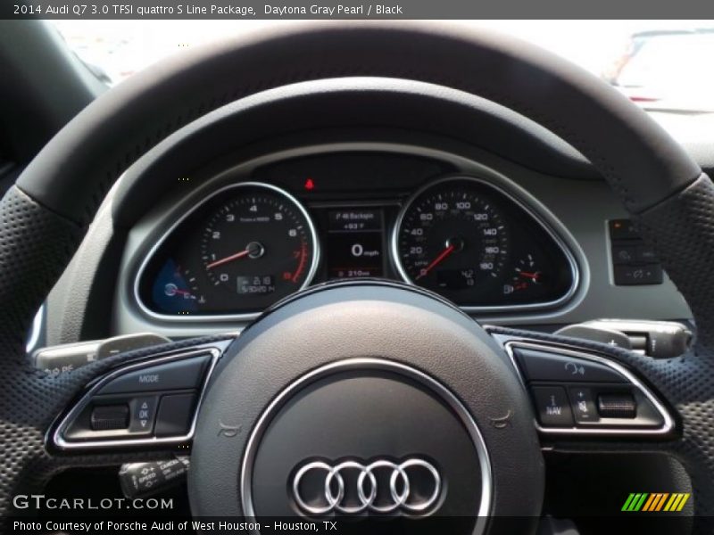 Daytona Gray Pearl / Black 2014 Audi Q7 3.0 TFSI quattro S Line Package