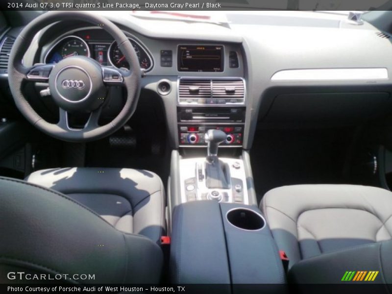 Daytona Gray Pearl / Black 2014 Audi Q7 3.0 TFSI quattro S Line Package