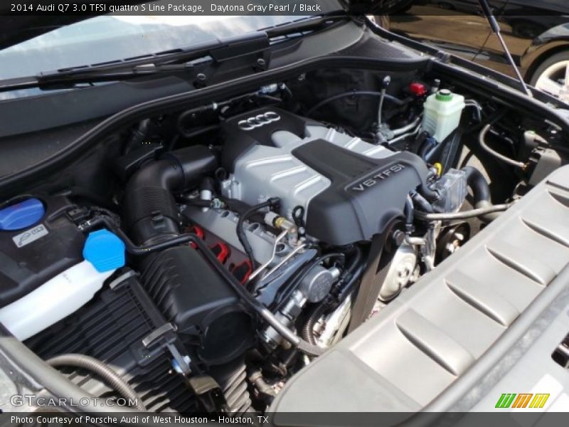 Daytona Gray Pearl / Black 2014 Audi Q7 3.0 TFSI quattro S Line Package