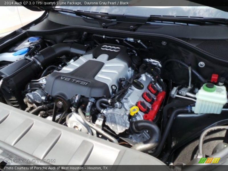 Daytona Gray Pearl / Black 2014 Audi Q7 3.0 TFSI quattro S Line Package