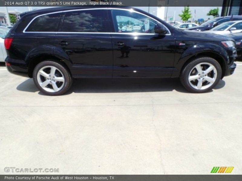 Night Black / Black 2014 Audi Q7 3.0 TFSI quattro S Line Package