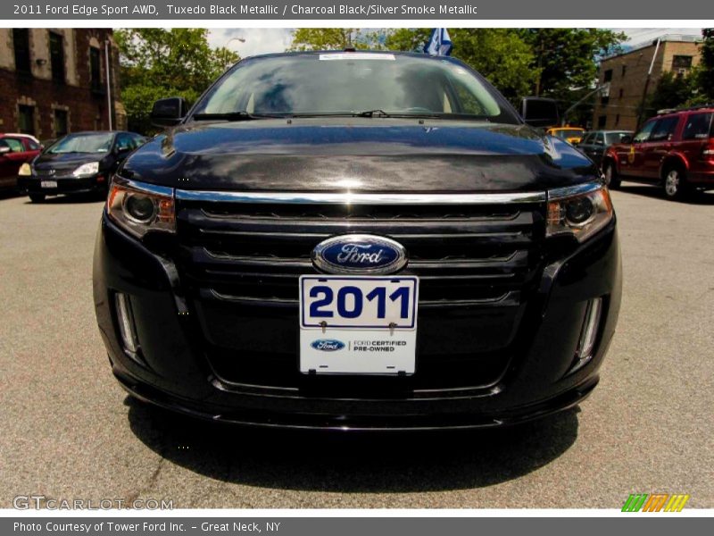 Tuxedo Black Metallic / Charcoal Black/Silver Smoke Metallic 2011 Ford Edge Sport AWD