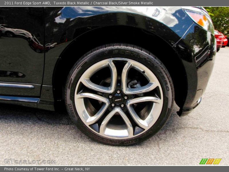 Tuxedo Black Metallic / Charcoal Black/Silver Smoke Metallic 2011 Ford Edge Sport AWD