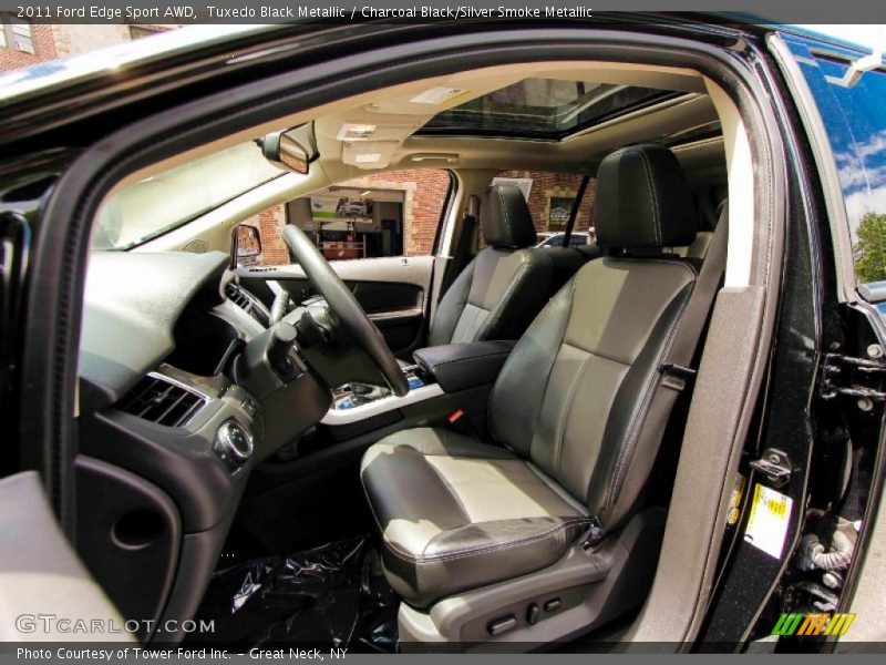 Tuxedo Black Metallic / Charcoal Black/Silver Smoke Metallic 2011 Ford Edge Sport AWD
