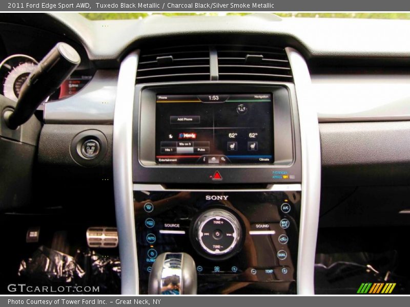 Tuxedo Black Metallic / Charcoal Black/Silver Smoke Metallic 2011 Ford Edge Sport AWD