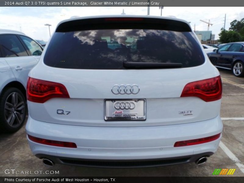 Glacier White Metallic / Limestone Gray 2014 Audi Q7 3.0 TFSI quattro S Line Package