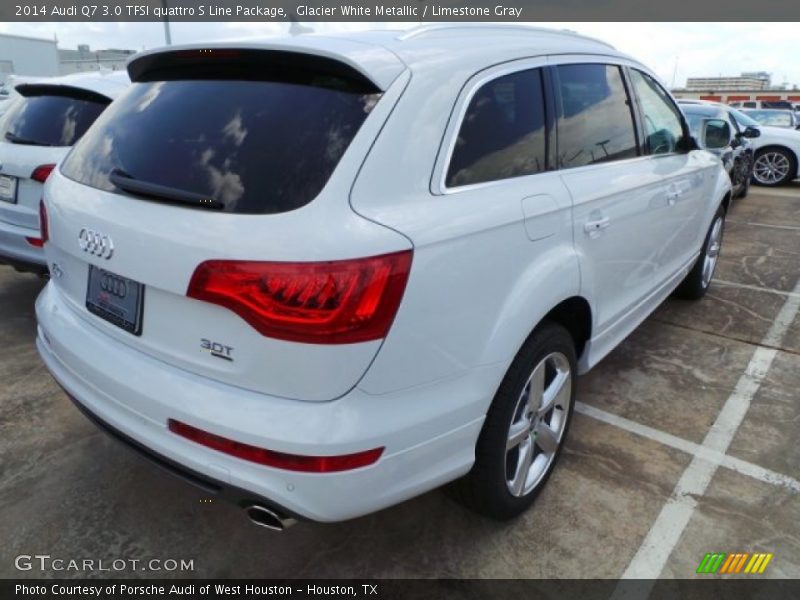 Glacier White Metallic / Limestone Gray 2014 Audi Q7 3.0 TFSI quattro S Line Package