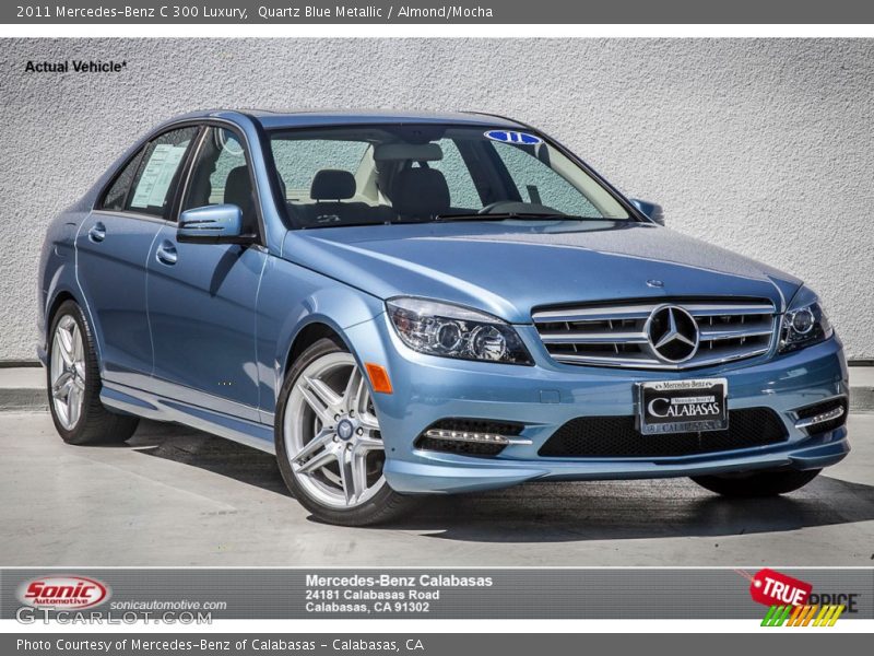 Quartz Blue Metallic / Almond/Mocha 2011 Mercedes-Benz C 300 Luxury