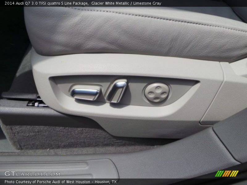 Glacier White Metallic / Limestone Gray 2014 Audi Q7 3.0 TFSI quattro S Line Package