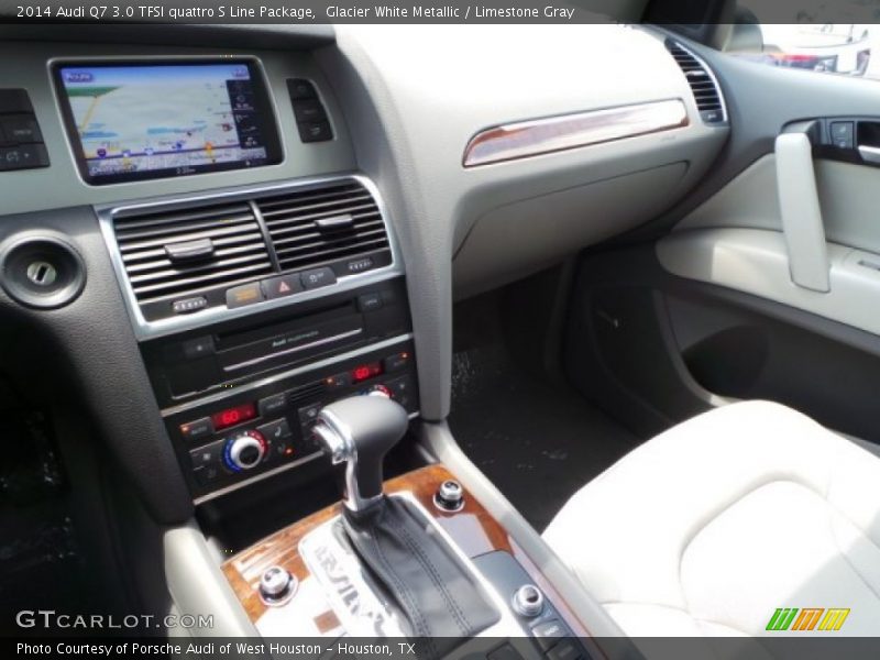 Glacier White Metallic / Limestone Gray 2014 Audi Q7 3.0 TFSI quattro S Line Package