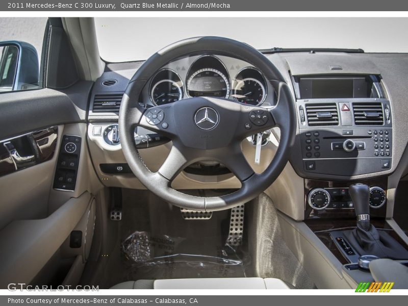 Quartz Blue Metallic / Almond/Mocha 2011 Mercedes-Benz C 300 Luxury