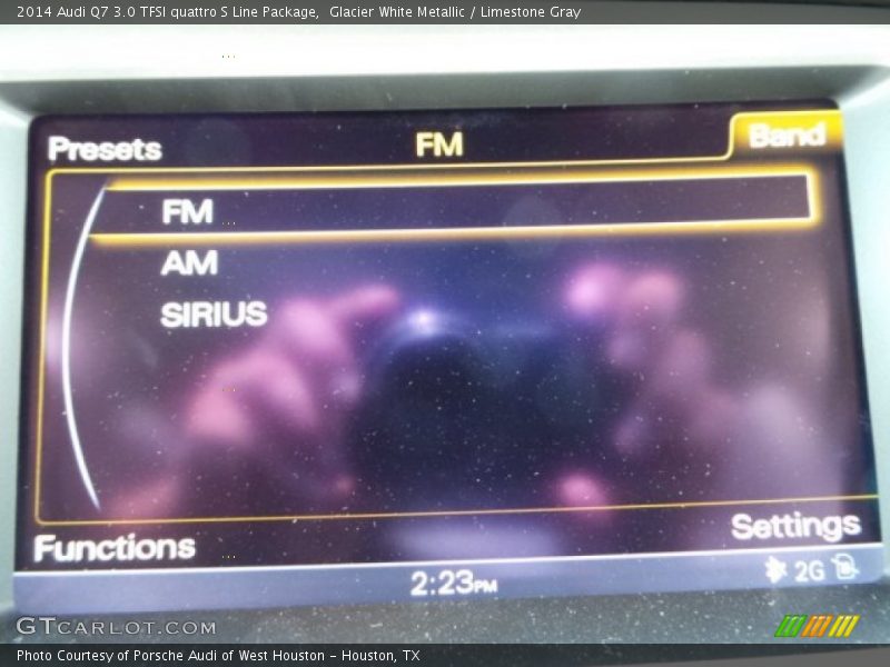 Glacier White Metallic / Limestone Gray 2014 Audi Q7 3.0 TFSI quattro S Line Package