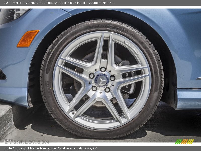 Quartz Blue Metallic / Almond/Mocha 2011 Mercedes-Benz C 300 Luxury