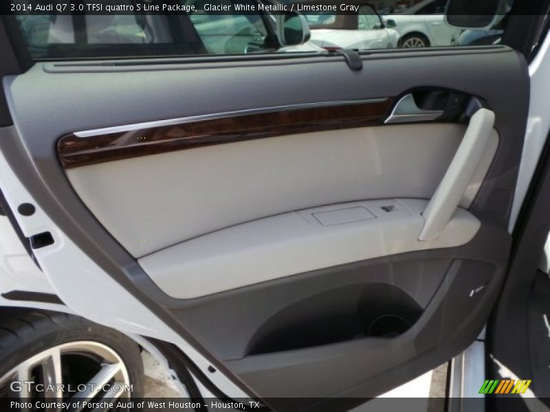 Glacier White Metallic / Limestone Gray 2014 Audi Q7 3.0 TFSI quattro S Line Package
