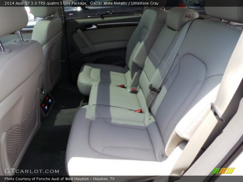 Glacier White Metallic / Limestone Gray 2014 Audi Q7 3.0 TFSI quattro S Line Package