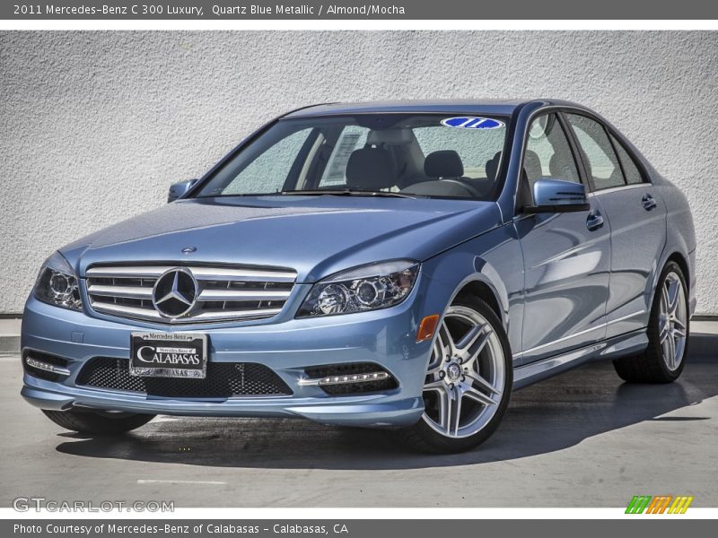 Quartz Blue Metallic / Almond/Mocha 2011 Mercedes-Benz C 300 Luxury