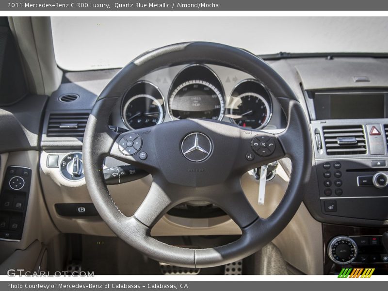 Quartz Blue Metallic / Almond/Mocha 2011 Mercedes-Benz C 300 Luxury