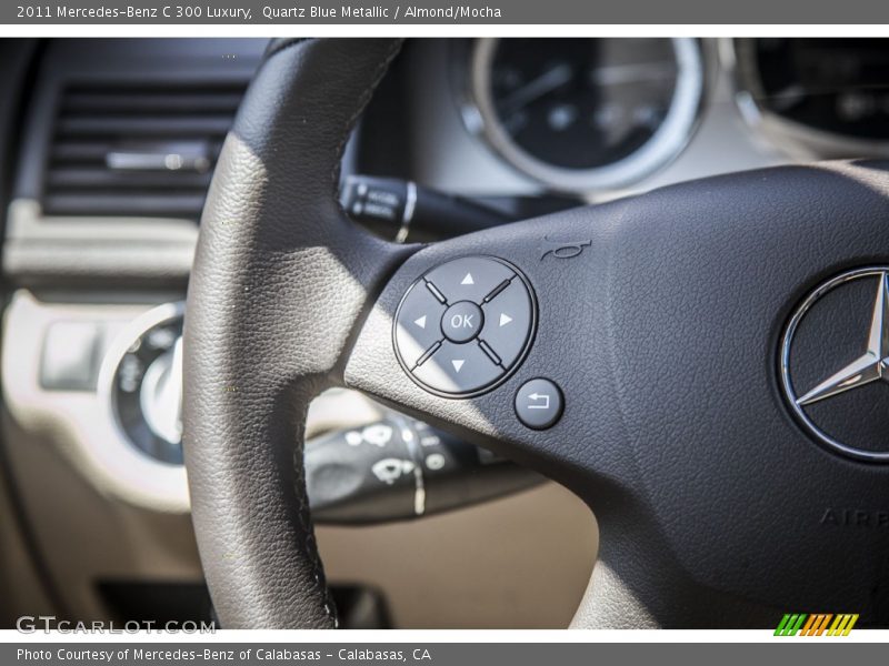 Quartz Blue Metallic / Almond/Mocha 2011 Mercedes-Benz C 300 Luxury