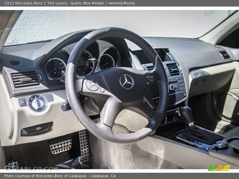 Quartz Blue Metallic / Almond/Mocha 2011 Mercedes-Benz C 300 Luxury