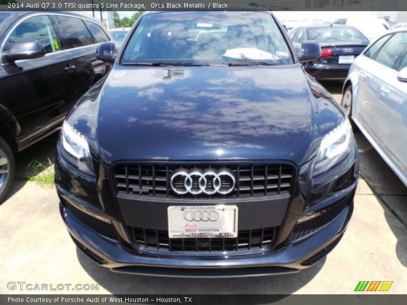 Orca Black Metallic / Black 2014 Audi Q7 3.0 TFSI quattro S Line Package