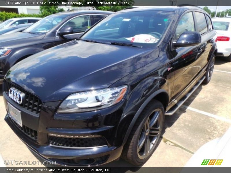Orca Black Metallic / Black 2014 Audi Q7 3.0 TFSI quattro S Line Package